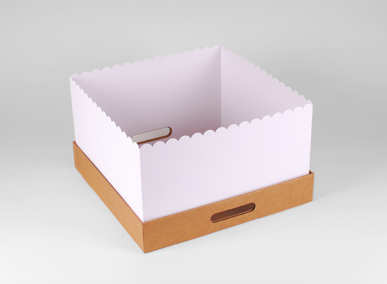 Boîte carton à gâteaux de grandes dimensions