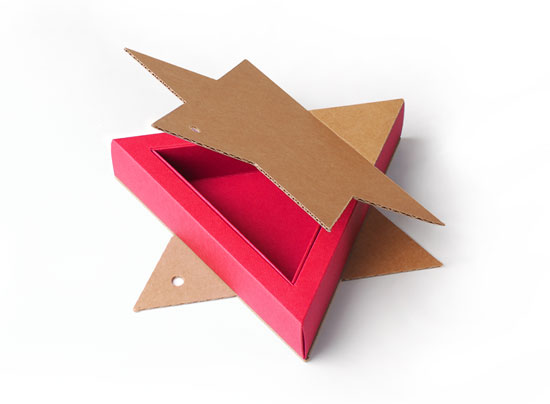 Boîte carton étoile