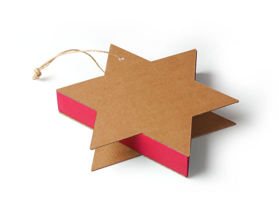 Boîte carton étoile