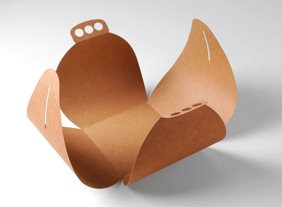 Boîte carton pâtissière à poignée