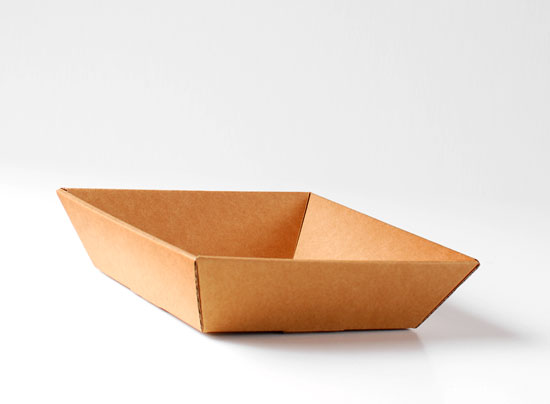 Panier carré en carton