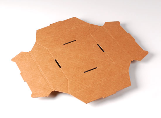 Panier carré en carton
