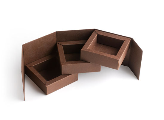 Boîte carton triple bac