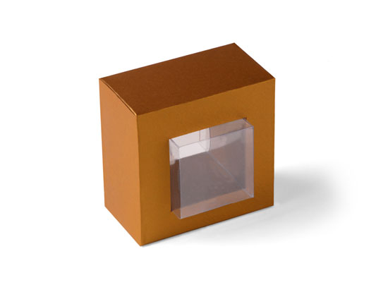 Boîte carton cadre transparent 