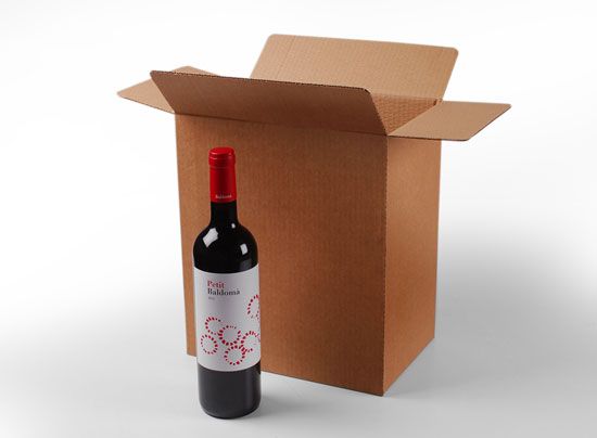 Boîte carton à bouteilles