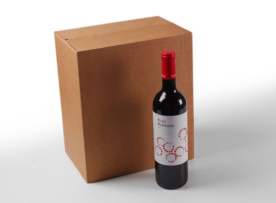 Boîte carton à bouteilles