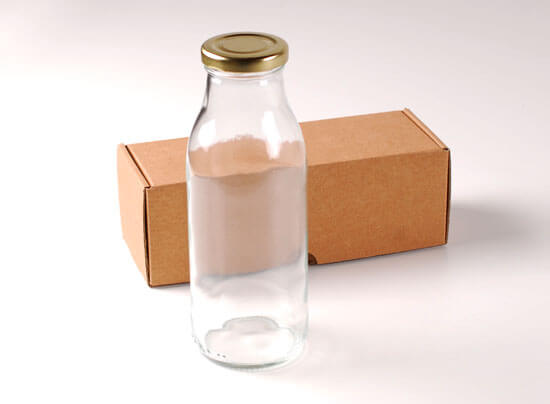 Bouteilles pour des jus ou du lait 