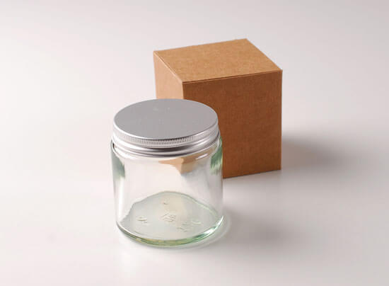 Bocaux en verre pour crèmes ou produits de beauté