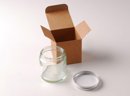 Bocaux en verre pour crèmes ou produits de beauté