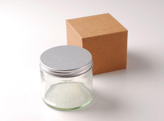 Flacon en verre 250ml pour les bougies aromatiques