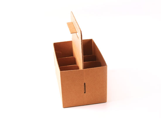 Boîte carton pour bières avec poignée