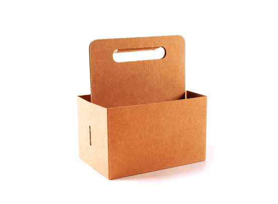 Boîte carton pour bières avec poignée