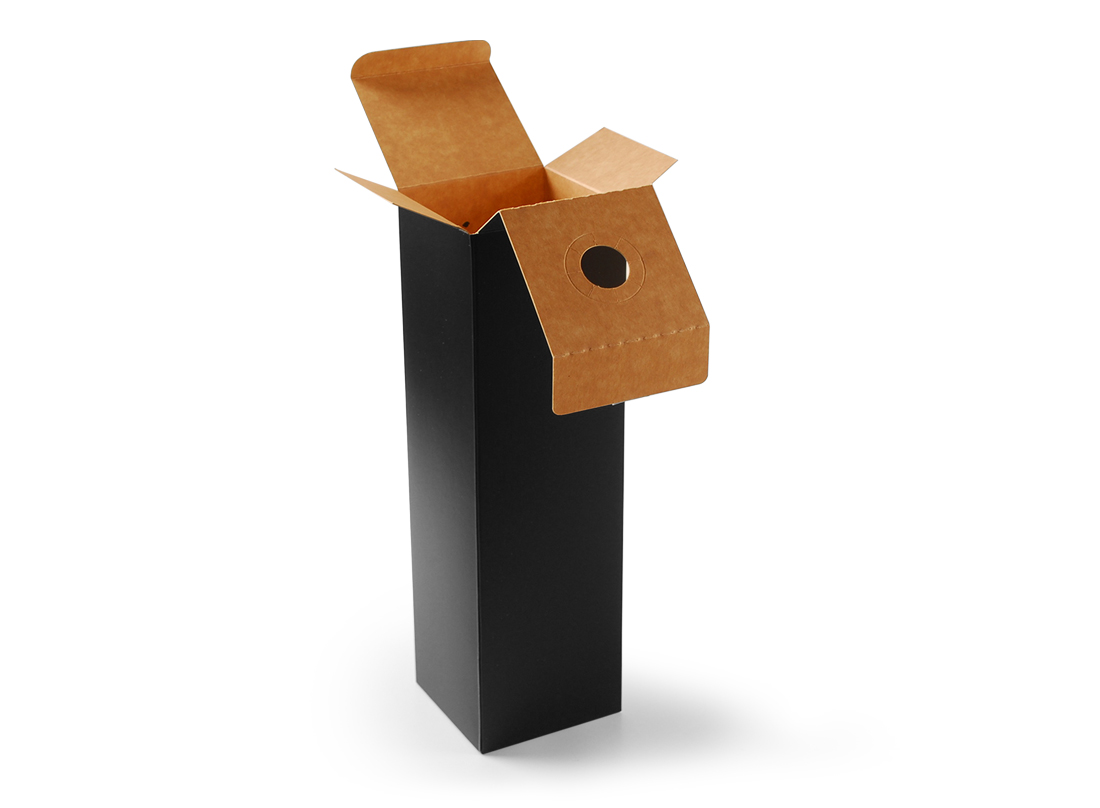 Boîte carton à vin simple pour une bouteille