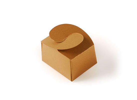 Petite boîte carton de chocolats individuelle