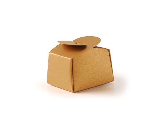 Petite boîte carton de chocolats individuelle