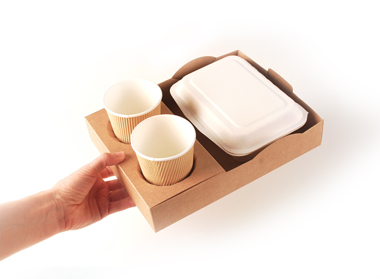 Barquette empilable street food en carton 