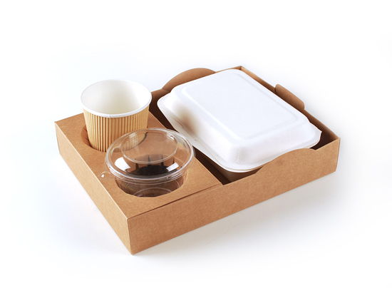 Barquette empilable street food en carton 