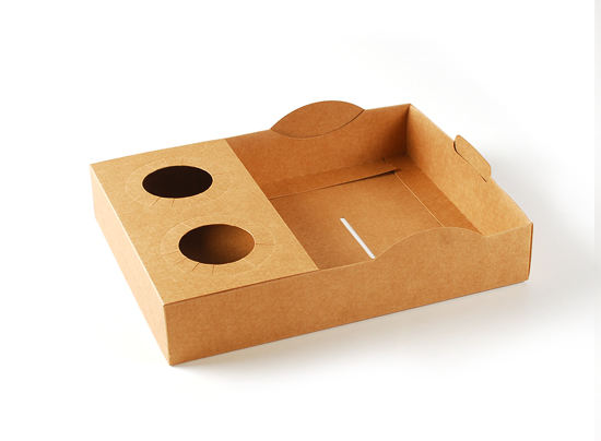 Barquette empilable street food en carton 