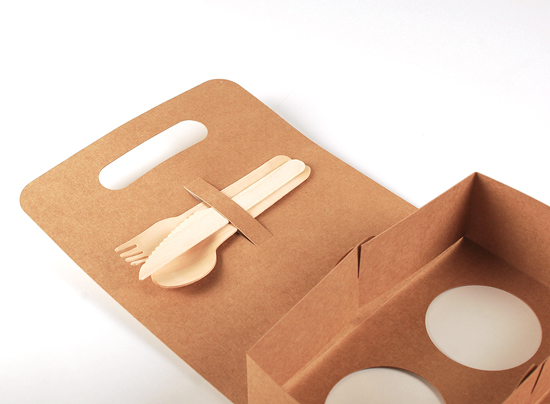 Boîte pour nourriture à emporter en carton 