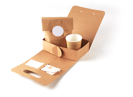 Boîte pour nourriture à emporter en carton 