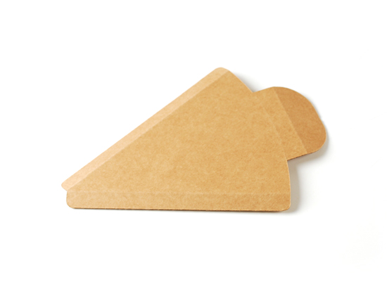 Triangle pour part de pizza en carton