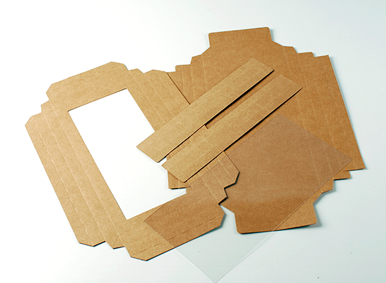 Boîte avec fenêtre pour biscuit 