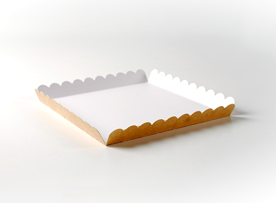 Plateau en carton pour biscuits