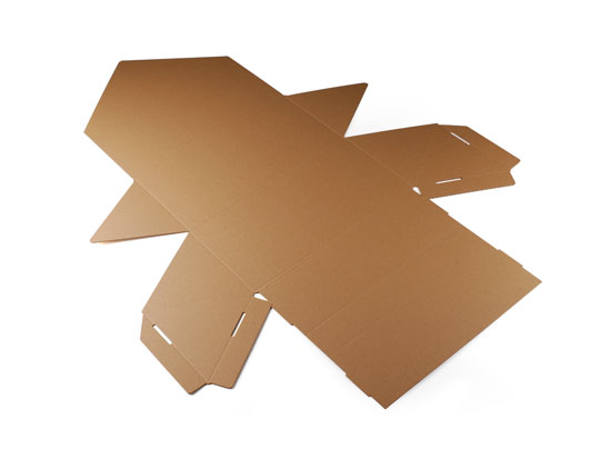 Boîte carton triangulaire bouteille