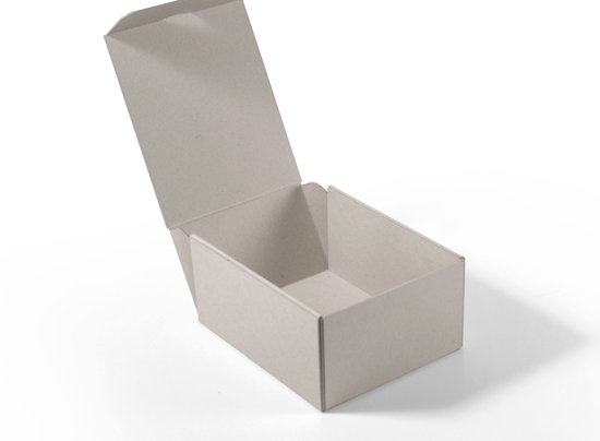 Boîte rectangulaire à monter soi-même en carton écologique rigide