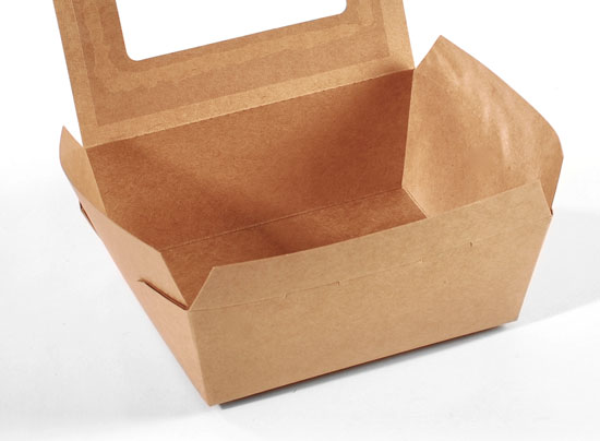 Boîte take away avec fenêtre