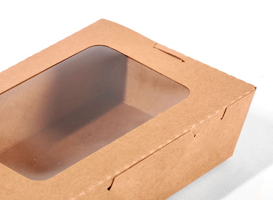 Boîte take away avec fenêtre