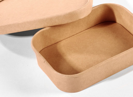 Tupper en carton kraft avec couvercle