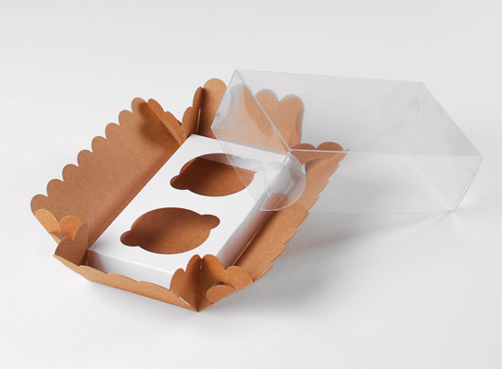 Boîte carton cupcakes
