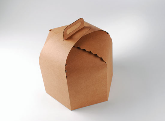 Boîte carton à gâteaux et panettones