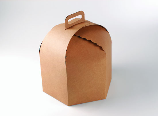 Boîte carton à gâteaux et panettones